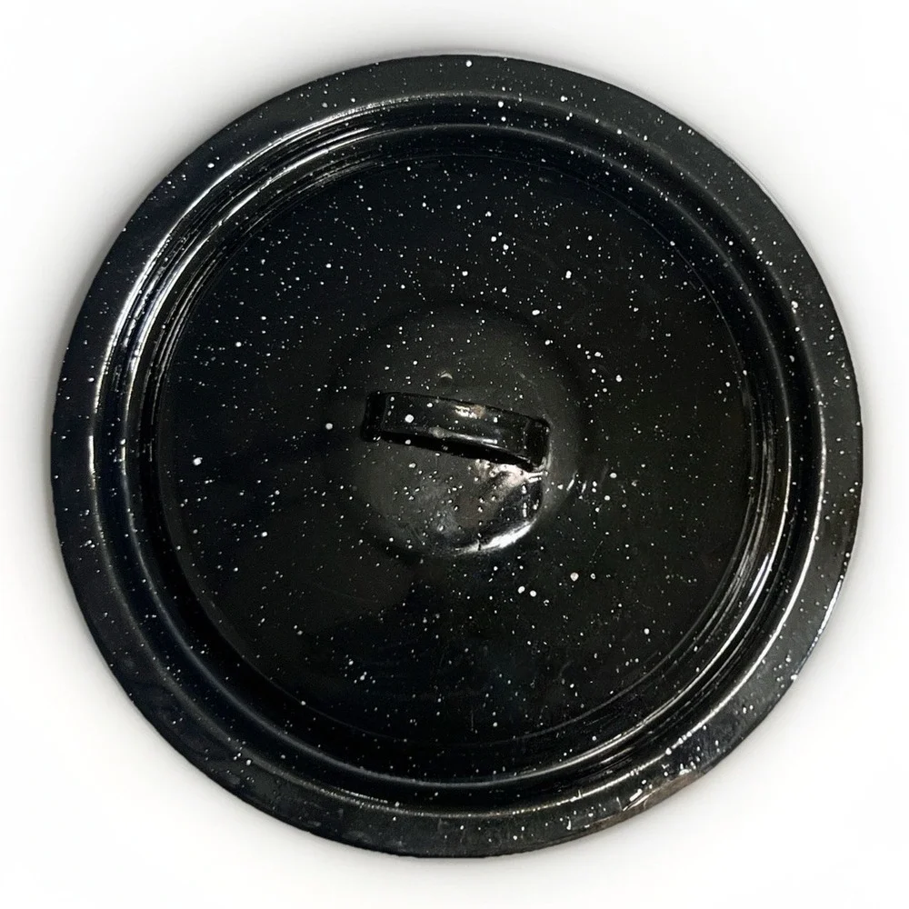 Enamelware Stock‎ Pot w/ Lid, Steamer Insert & Pan
